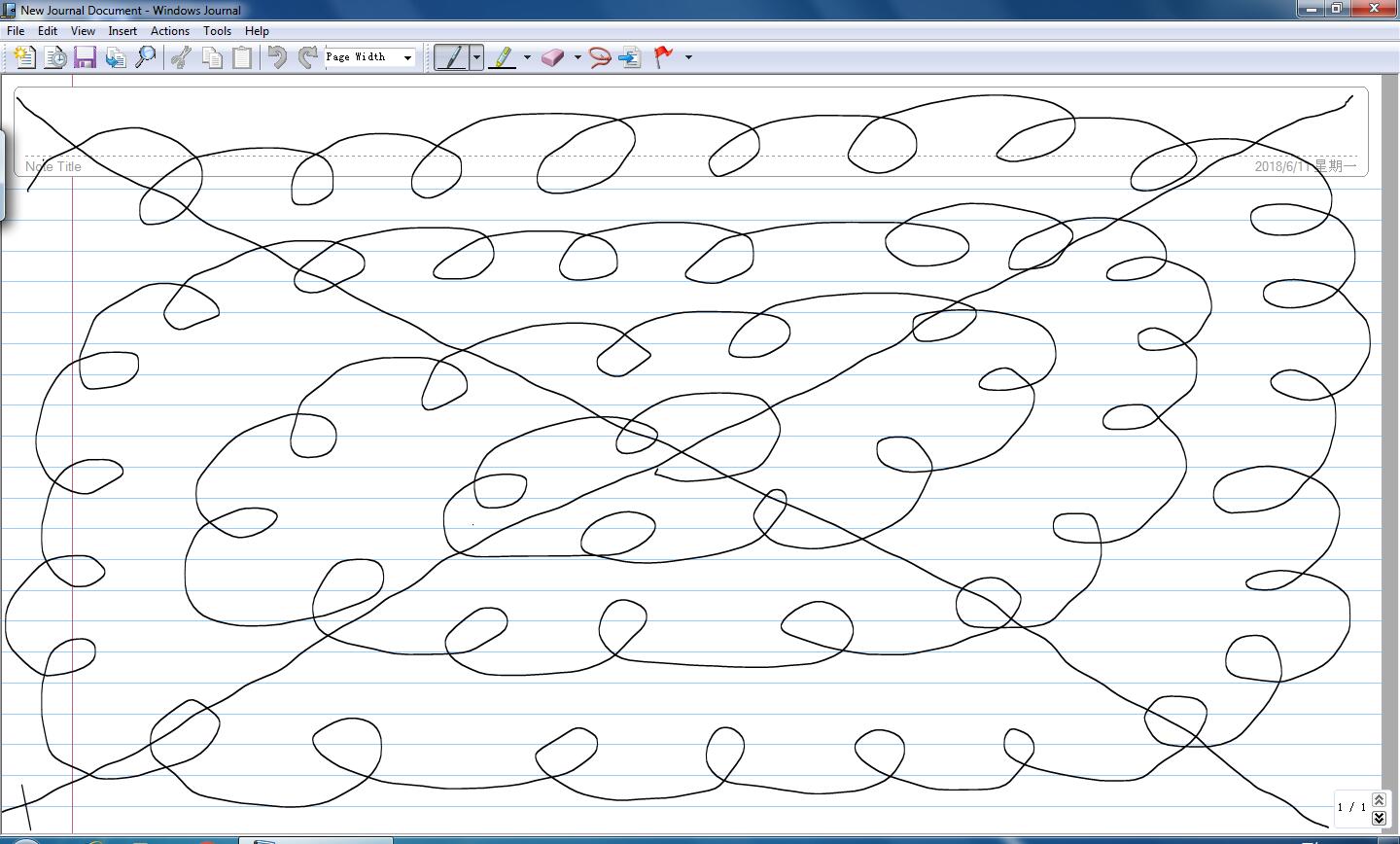 draw circles and diagonal lines in journal document to troubleshoot for GAOMON PD1560