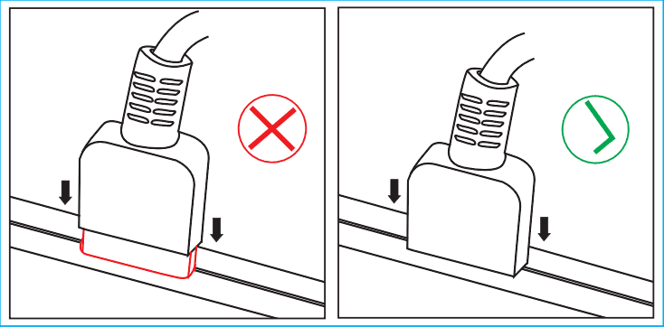 how to plug cables to PD1560 firmly