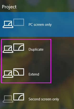 windows display modes